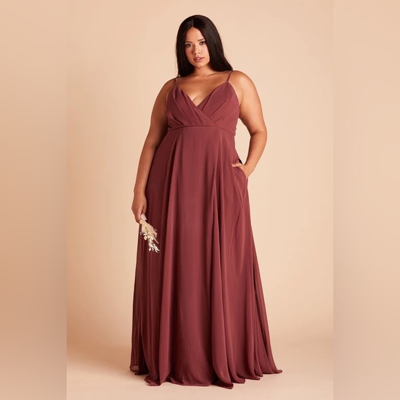 Birdy Grey Dresses & Skirts - Birdy Grey KAIA DRESS CHIFFON ROSEWOOD CURVE 2X NEW NWT BRIDESMAID WEDDING